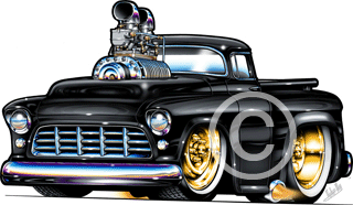 55 Chevy Pickup MM Chase Car